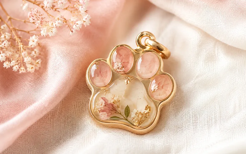 Paw print charm