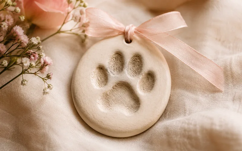 Paw print keepsake